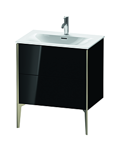 Duravit XViu vanity unit XV43010B140 71 x 59, match1 x 48 cm, black high gloss, 2 2000