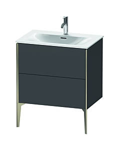 Duravit Meuble sous-vasque XViu XV43010B149 71 x 59, match1 x 48 cm, graphite mat, 2 2000