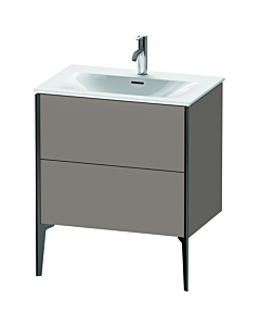 Duravit XViu vanity unit XV43010B243 71 x 59, match1 x 48 cm, basalt matt, 2 2000