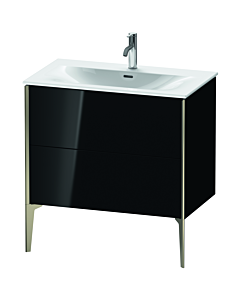Duravit Meuble sous-vasque XViu XV43020B140 81 x 59, match1 x 48 cm, noir brillant, 2 2000