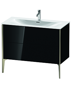 Duravit Meuble sous-vasque XViu XV43030B140 101 x 59, match1 x 48 cm, noir brillant, 2 2000