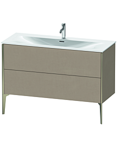Duravit Meuble sous-vasque XViu XV43040B175 121 x 59, 2000 x 48 cm, lin, 2 coulissants, champagne mat