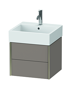 Duravit XViu vanity unit XV43330B143 48.4 x 39.7 x 45.4 cm, basalt matt, 2 drawers, champagne matt