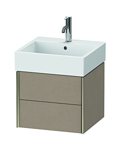 Duravit Meuble sous-vasque XViu XV43330B175 48,4 x 39,7 x 45,4 cm, lin, 2 tiroirs, champagne mat