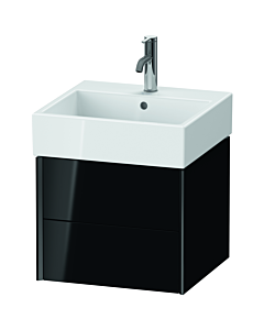 Duravit XViu Waschtisch-Unterschrank XV43330B240 48,4 x 39,7 x 45,4 cm, schwarz hochglanz, 2 Schubkästen, schwarz matt