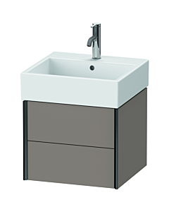 Duravit XViu vanity unit XV43330B243 48.4 x 39.7 x 45.4 cm, basalt matt, 2 drawers, black matt