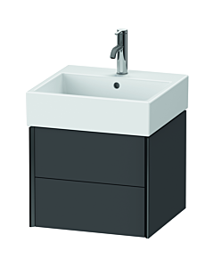 Duravit XViu vanity unit XV43330B249 48.4 x 39.7 x 45.4 cm, matt graphite, 2 drawers, matt black
