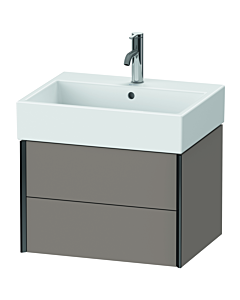 Duravit XViu vanity unit XV43340B243 58.4 x 39.7 x 45.4 cm, basalt matt, 2 drawers, black matt
