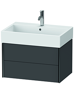 Duravit XViu vanity unit XV43350B249 68.4 x 39.7 x 45.4 cm, graphite matt, 2 drawers, black matt