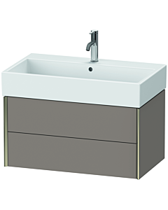 Duravit XViu vanity unit XV43360B143 78.4 x 39.7 x 45.4 cm, basalt matt, 2 drawers, champagne matt