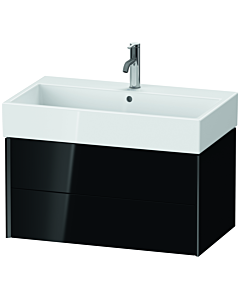 Duravit XViu Waschtisch-Unterschrank XV43360B240 78,4 x 39,7 x 45,4 cm, schwarz hochglanz, 2 Schubkästen, schwarz matt
