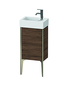 Duravit XViu Waschtisch-Unterschrank XV4530LB121 36,4 x 23,4 x 49,3 cm, links, nussbaum dunkel, 1 Tür, champagner matt
