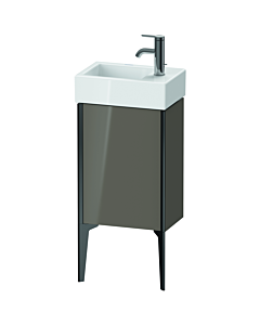 Duravit Meuble sous-vasque XViu XV4530LB289 36,4 x 49,3 x 23,4 cm, gauche, gris flanelle brillant, 2000 , noir mat