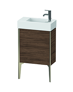 Duravit Meuble sous-vasque XViu XV4532LB121 48,4 x 49,3 x 23,4 cm, gauche, 2000 foncé, porte match1, champagne mat