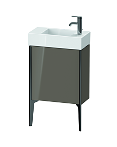 Duravit Meuble sous-vasque XViu XV4532LB289 48,4 x 49,3 x 23,4 cm, gauche, gris flanelle brillant, 2000 , noir mat