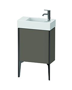Duravit Meuble sous-vasque XViu XV4532LB290 48,4 x 49,3 x 23,4 cm, gauche, flanelle gris soie mat, 2000 , noir mat