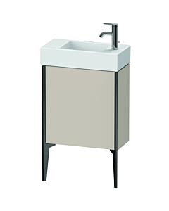 Duravit XViu Waschtisch-Unterschrank XV4532LB291 48,4 x 49,3 x 23,4 cm, links, taupe matt, 1 Tür, schwarz matt