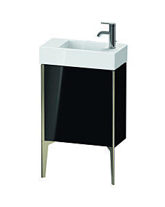 Duravit XViu vanity unit XV4532RB140 48.4 x 49.3 x 23.4 cm, right, black high gloss, 2000 door, matt champagne