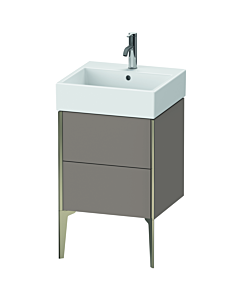 Duravit XViu Waschtisch-Unterschrank XV45330B143 48,4 x 49,3 x 45,4 cm, basalt matt, 2 Auszüge, champagner matt