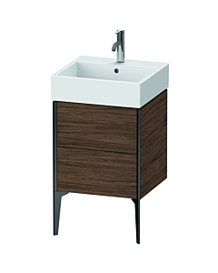 meuble-lavabo Duravit XViu XV45330B221 48,4 x 45,4 x 49,3 cm, noyer foncé, 2 tiroirs, noir mat