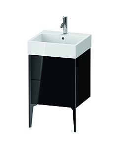 Duravit XViu Waschtisch-Unterschrank XV45330B240 48,4 x 49,3 x 45,4 cm, schwarz hochglanz, 2 Auszüge, schwarz matt