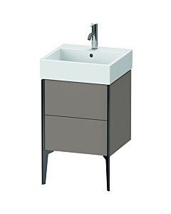 Duravit XViu Waschtisch-Unterschrank XV45330B243 48,4 x 49,3 x 45,4 cm, basalt matt, 2 Auszüge, schwarz matt