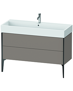 Duravit XViu Waschtisch-Unterschrank XV45380B243 118,4 x 49,3 x 45,4 cm, basalt matt, 2 Auszüge, schwarz matt