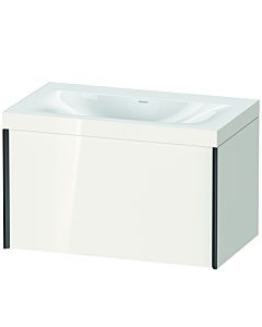 Duravit Meuble sous-vasque XViu XV4610NB222C 80x48cm, 2000 , noir mat, Rahmen C, blanc brillant