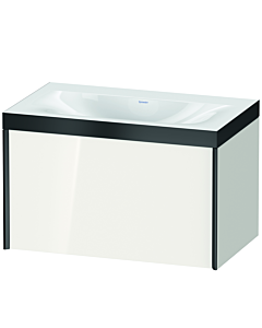 Duravit Meuble sous-vasque XViu XV4610NB222P 80x48cm, 2000 , noir mat, Rahmen P, blanc brillant