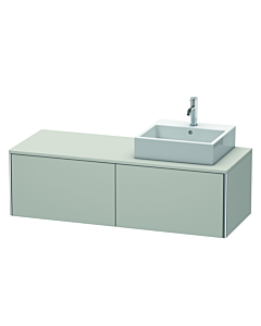 Duravit XSquare Duravit XSquare XS4903R0707 140x40x54.8cm, 2 pull-outs, right, concrete gray matt