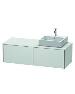 Duravit XSquare Waschtisch-Unterschrank XS4903R3636 140x40x54,8cm, 2 Auszüge, rechts, weiß seidenmatt