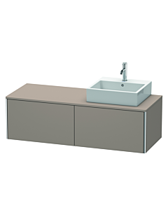 Duravit XSquare Duravit XSquare XS4903R4343 140x40x54.8cm, 2 pull-outs, right, basalt matt