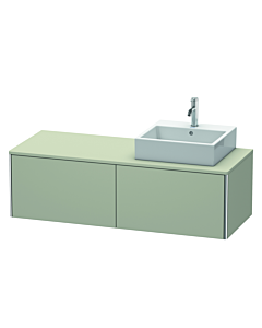Duravit XSquare Duravit XSquare XS4903R6060 140x40x54.8cm, 2 pull-outs, right, Taupe silk matt