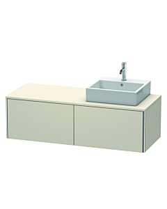 Duravit XSquare Duravit XS4903R9191 140x40x54.8cm, 2 tiroirs, droite, Taupe