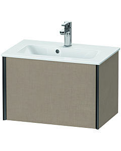 Duravit XViu Waschtisch-Unterschrank XV40780B275 61 x 40 x 39 cm, leinen, 1 Auszug, wandhängend, schwarz matt