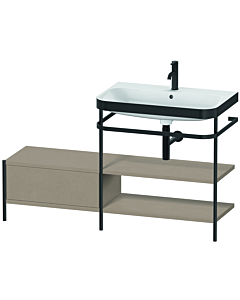 Duravit Happy D.2 Plus meuble sous-lavabo HP4747O7575 140 x 49 cm, trou pour robinetterie 2000 , lin, avec support en métal