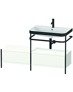 Duravit Happy D.2 Plus combinaison lavabo pour meuble HP4757O3636 140x49cm, avec console en métal, trou pour 2000 , blanc