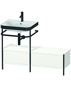 Duravit Happy D.2 Plus combinaison lavabo pour meuble HP4760O3636 120x49cm, avec console en métal, trou pour 2000 , blanc