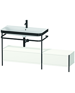 Duravit Happy D.2 Plus combinaison lavabo pour meuble HP4763O3636 160x49cm, avec console en métal, trou pour 2000 , blanc