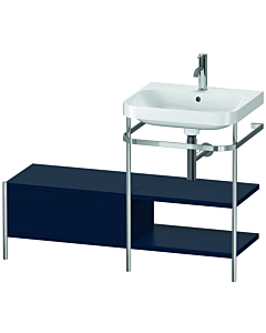 Duravit Happy D.2 Plus furniture washbasin combination HP4845O9898 120 x 49 cm, 2000 tap hole, midnight blue satin finish, with metal console