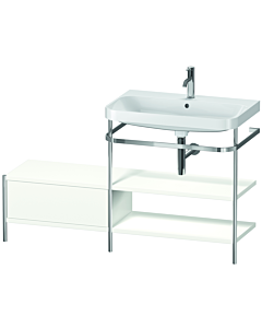 Duravit Happy D.2 Plus combinaison lavabo pour meuble HP4847O3636 140 x 49 cm, trou pour robinetterie 2000 , blanc , avec console en métal