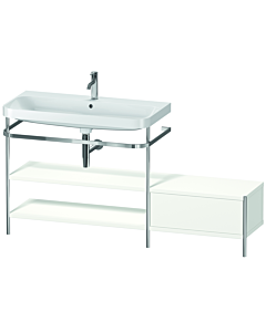 Duravit Happy D.2 Plus combinaison lavabo pour meuble HP4853O3636 160 x 49 cm, trou pour robinetterie 2000 , blanc , avec console en métal