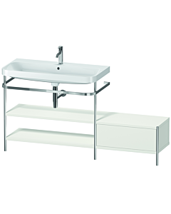 Duravit Happy D.2 Plus combinaison lavabo pour meuble HP4853O3939 160 x 49 cm, trou pour robinetterie 2000 , nordic blanc , avec console en métal