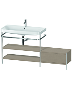 Duravit Happy D.2 Plus meuble sous-lavabo HP4853O7575 160 x 49 cm, trou pour robinetterie 2000 , lin, avec support en métal