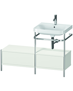 Duravit Happy D.2 Plus combinaison lavabo pour meuble HP4855O3939 120x49cm, avec console en métal, trou pour 2000 , blanc