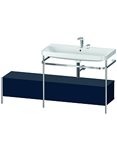 Duravit Happy D.2 Plus combinaison lavabo pour meuble HP4858E9898 160x49cm, avec console en métal, 2 trous pour robinetterie, finition satinée bleu nuit