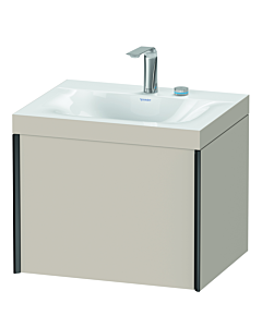 Duravit Meuble sous-vasque XViu XV4609EB291C 60x48cm, 2000 , 2 trous pour robinetterie, noir mat, Rahmen C, taupe mat