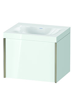 Duravit Meuble sous-vasque XViu XV4609NB185C 60x48cm, 2000 , sans trou pour robinet, champagne mat, Rahmen C, blanc brillant