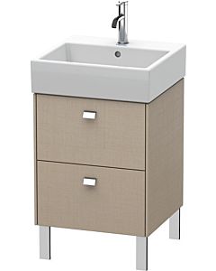 Duravit Brioso Waschtischunterbau BR443201075 484x459mm, Leinen, 2 Auszüge, Griff Chrom