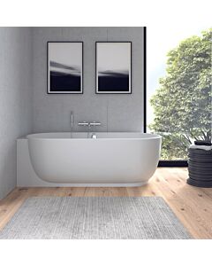 Duravit Luv bathtub 700431000000000 185 x 95 x 46 cm, left, paneling and frame, 2 back rests, white